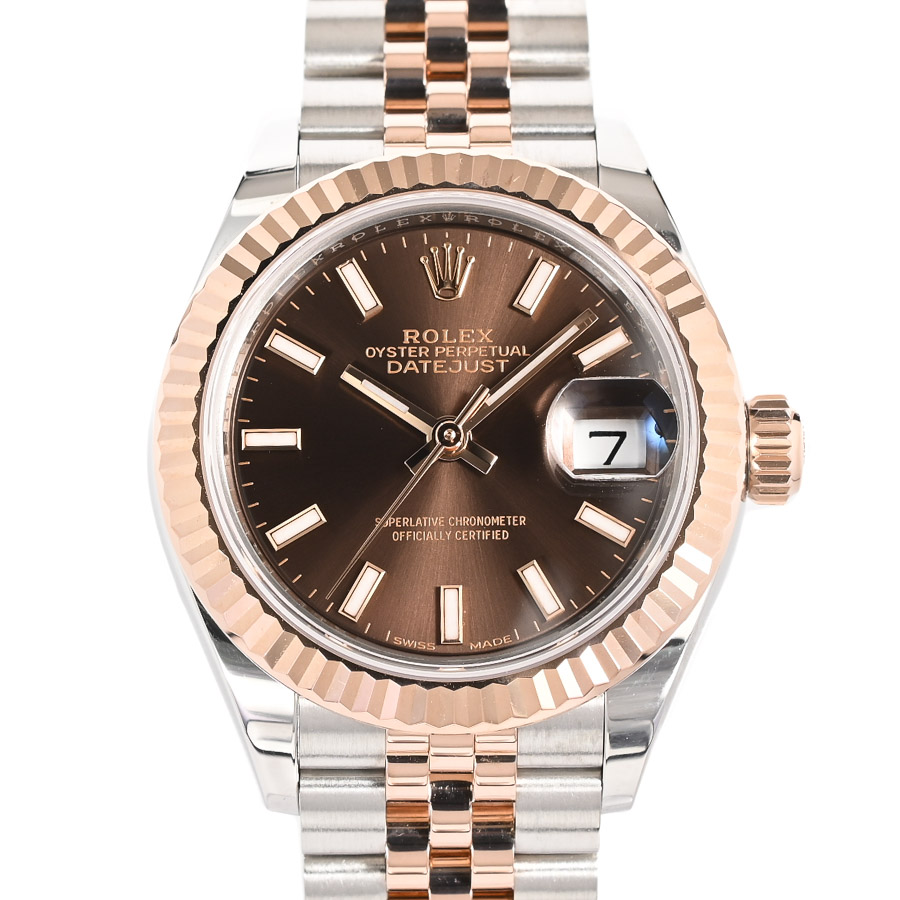 【中古A品】  ロレックス デイトジャスト28  279171/J ステンレス/ピンクゴールド THE YOKOHAMA FRONT