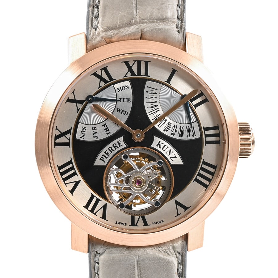 【中古A品】  ピエールクンツ 腕時計  PKA701TJDRFUJI イエローゴールド 銀座