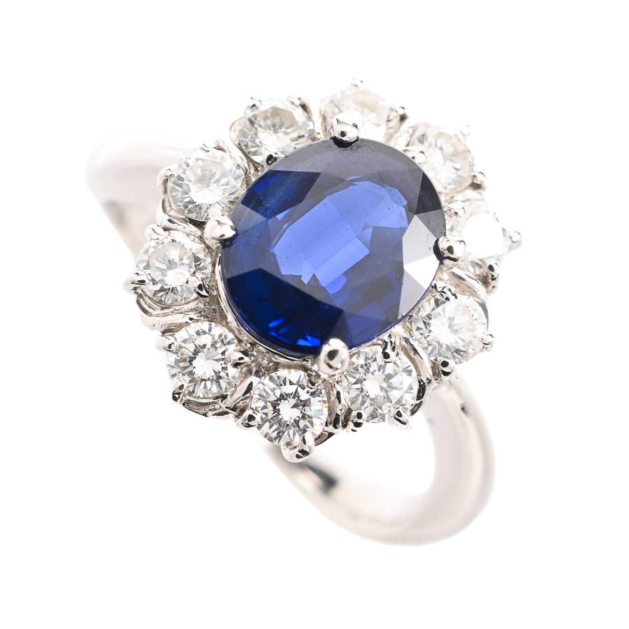 【中古A品】  ノンブランドジュエリー サファイア リング   プラチナ900 横浜関内店