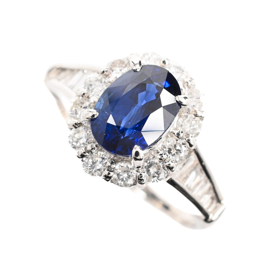 【中古A品】  ノンブランドジュエリー サファイア リング   プラチナ900 横浜関内店