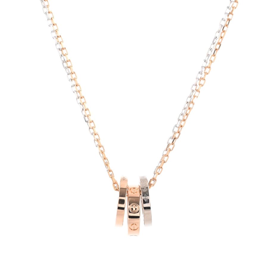 【中古A品】  カルティエ ラブスリーフープ  B7219700 K18YWP 銀座