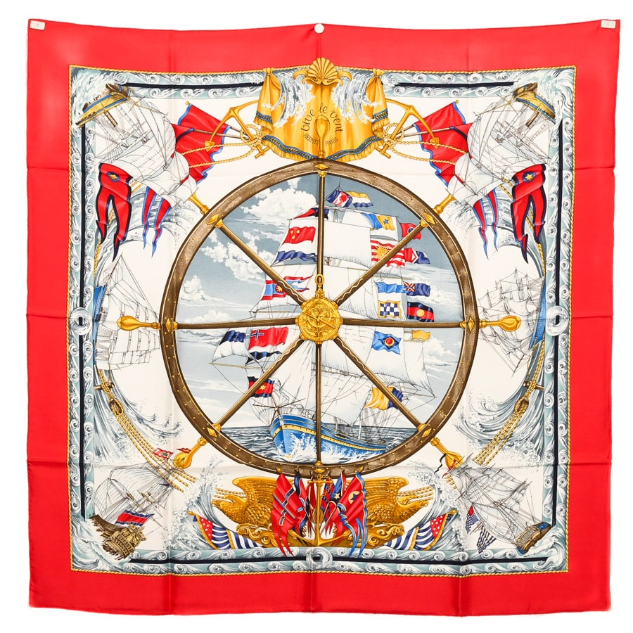 【中古A品】  エルメス カレ90   シルク 元町本店