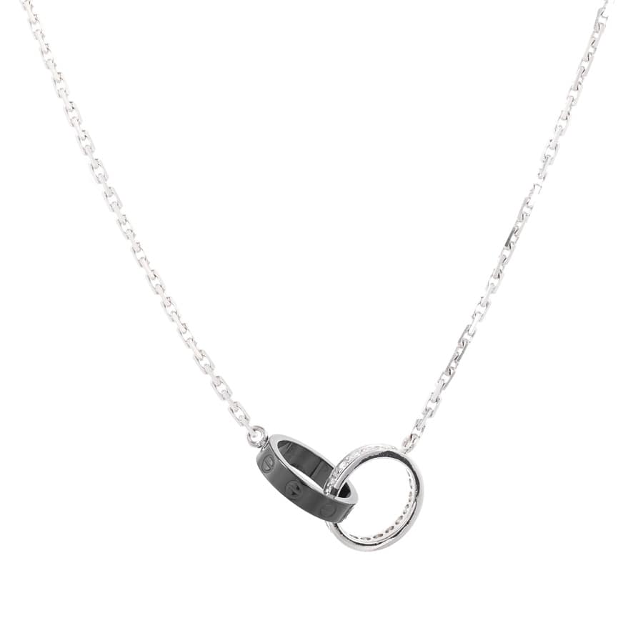 【中古A品】  カルティエ ベビーラブ   K18ホワイトゴールド/セラミック(K18WG/セラミック) 銀座