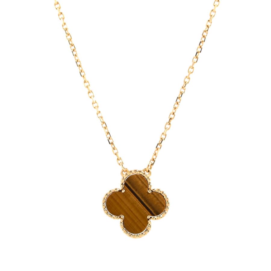 【中古A品】  ヴァンクリーフアーペル ヴィンテージアルハンブラ  VCARD38600 K18イエローゴールド 銀座