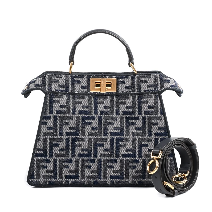 【中古A品】  フェンディ ピーカブーアイシーユースモール  8BN327-ASU9 ジャガード 横浜関内店