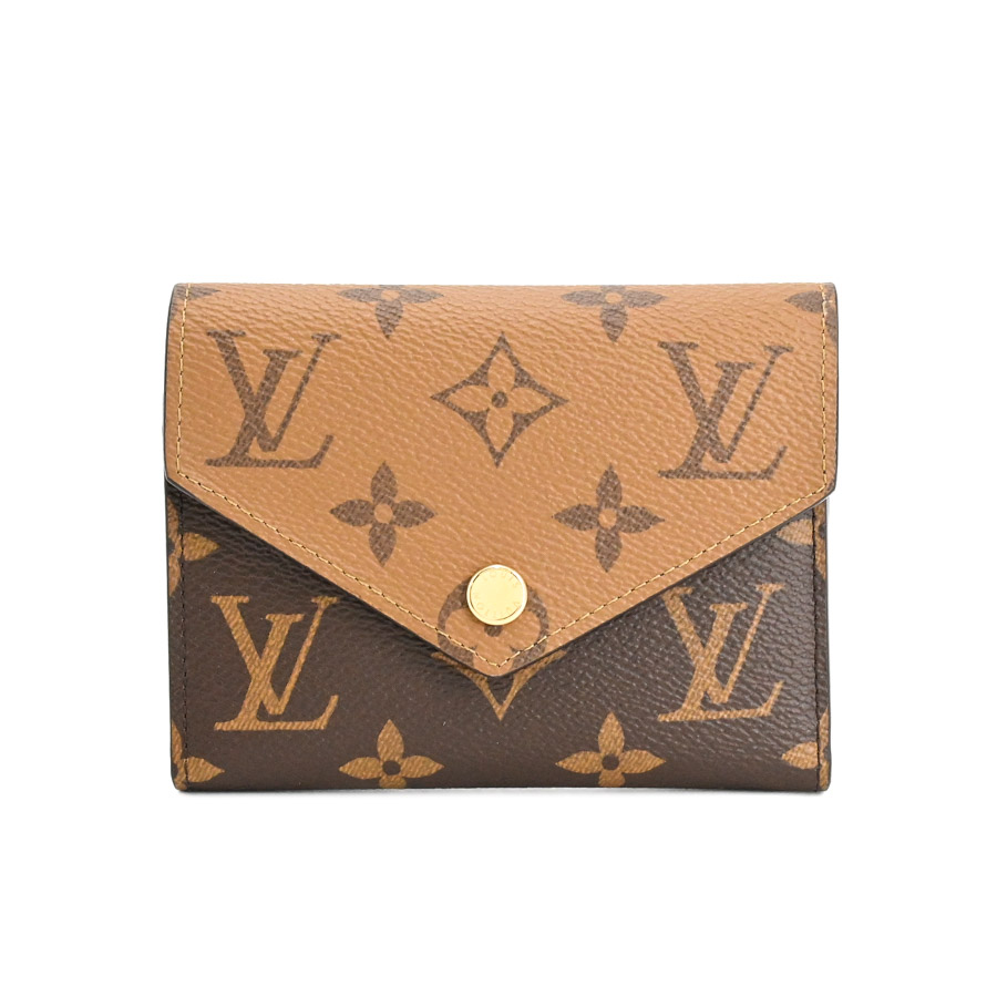 【中古A品】  ルイヴィトン ポルトフォイユヴィクトリーヌ モノグラムリバース M81557  銀座