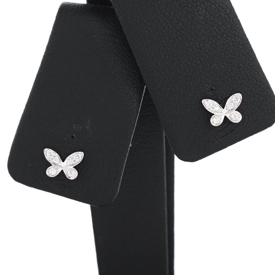 【中古A品】  グラフ バタフライ プティ  RGE1563 K18ホワイトゴールド 銀座