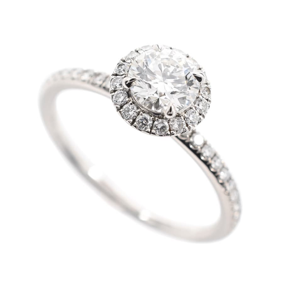 【中古A品】  ハリーウィンストン ラウンドマイクロパヴェ  RGDPRD005MIC Pt950 横浜関内店