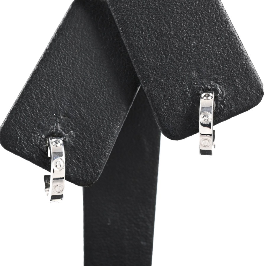 【中古A品】  カルティエ ミニラブピアス  B8028900 K18ホワイトゴールド 横浜関内店