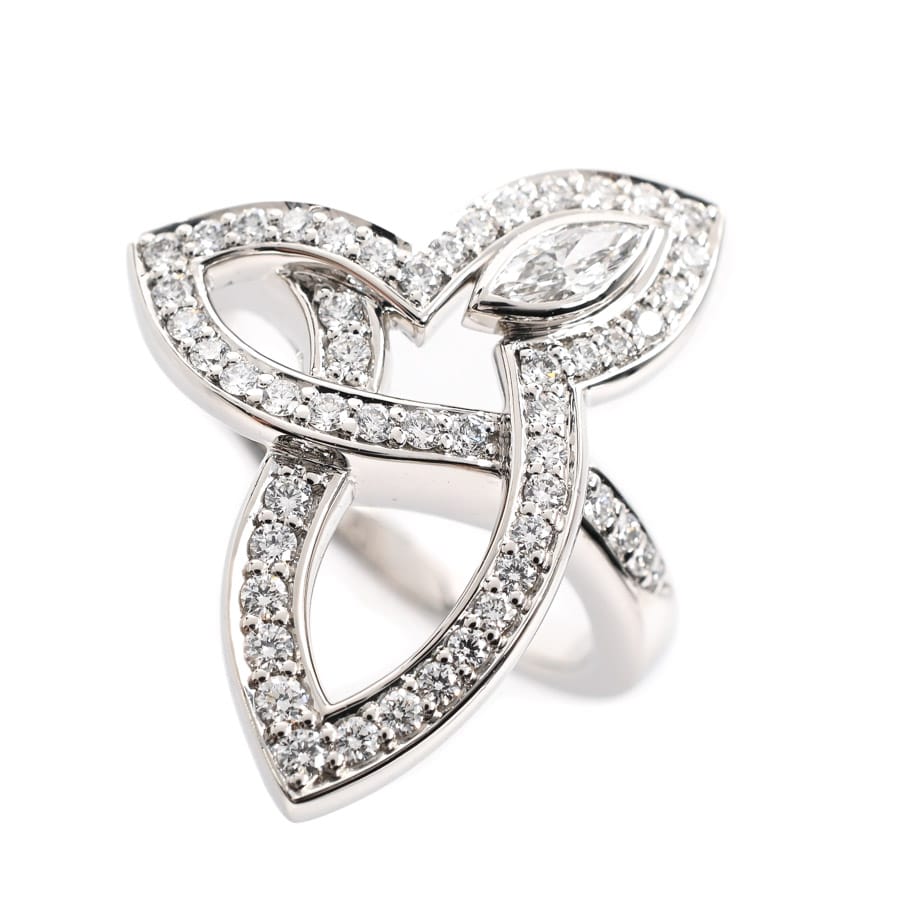 【中古A品】  ハリーウィンストン リリークラスター  FRDPMQRFLC Pt950 横浜関内店