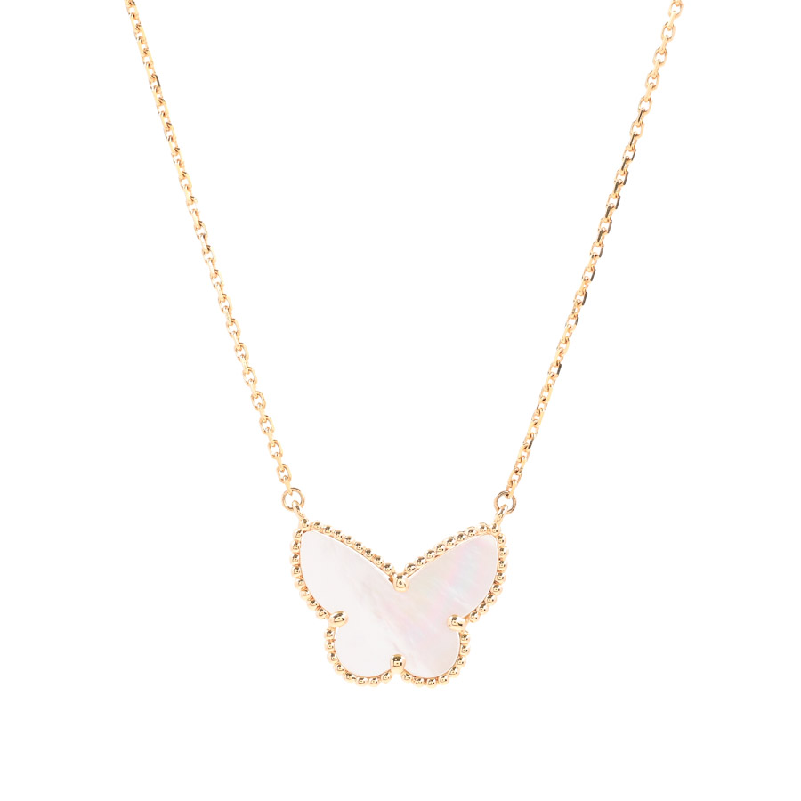 【中古A品】  ヴァンクリーフアーペル ラッキーアルハンブラ パピヨン  VCARD99500 K18イエローゴールド 元町本店