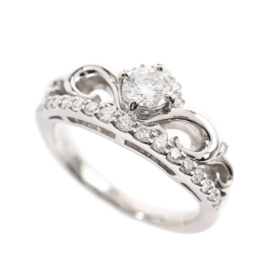 【中古A品】  ノンブランドジュエリー ダイヤ リング   プラチナ900 元町本店