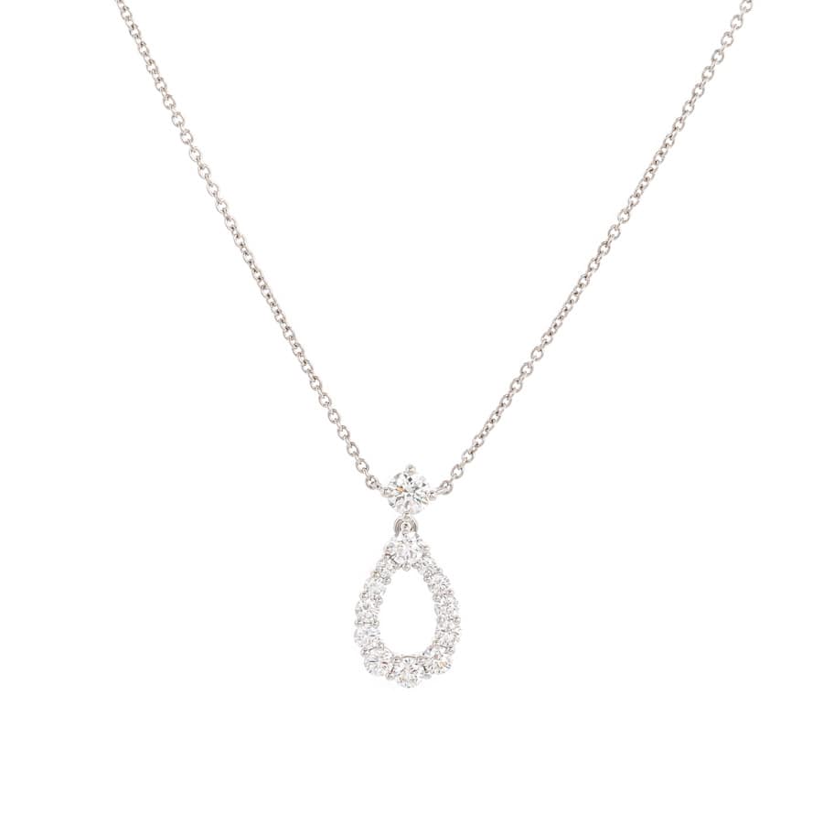 【中古A品】  ハリーウィンストン ループ ミディアム  PEDPPLMDLP Pt950 銀座