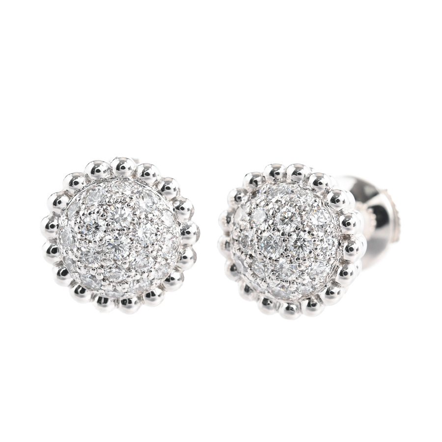 【中古A品】  ヴァンクリーフアーペル ペルレ  VCARO9PF00 K18ホワイトゴールド THE YOKOHAMA FRONT