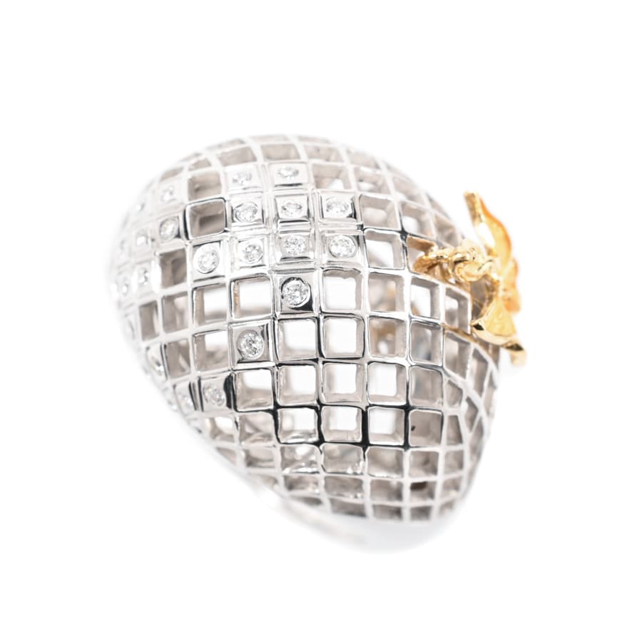 【中古A品】  カレライカレラ ダイヤ リング   K18YG/WG 元町本店