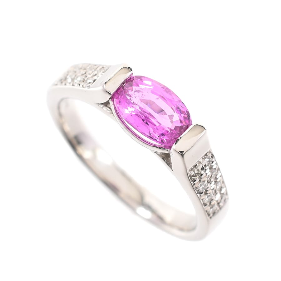 【中古A品】  ノンブランドジュエリー ピンクサファイア リング   プラチナ900 横浜関内店