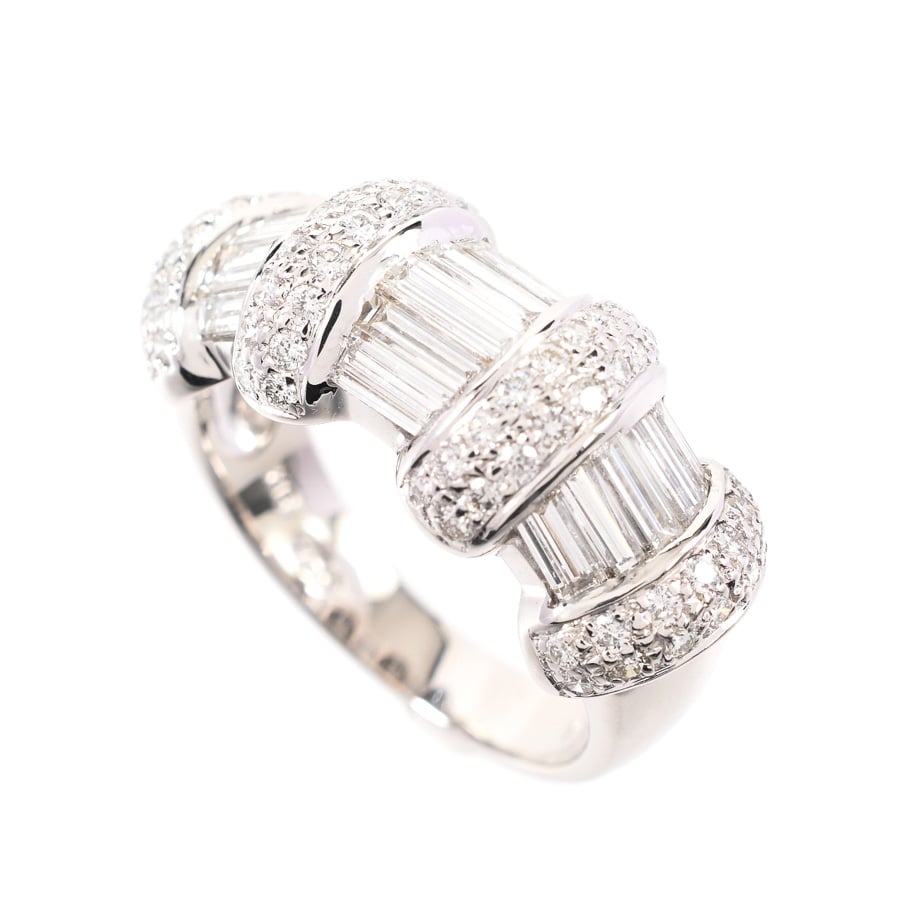 【中古A品】  ノンブランドジュエリー ダイヤ リング   K18ホワイトゴールド 横浜関内店