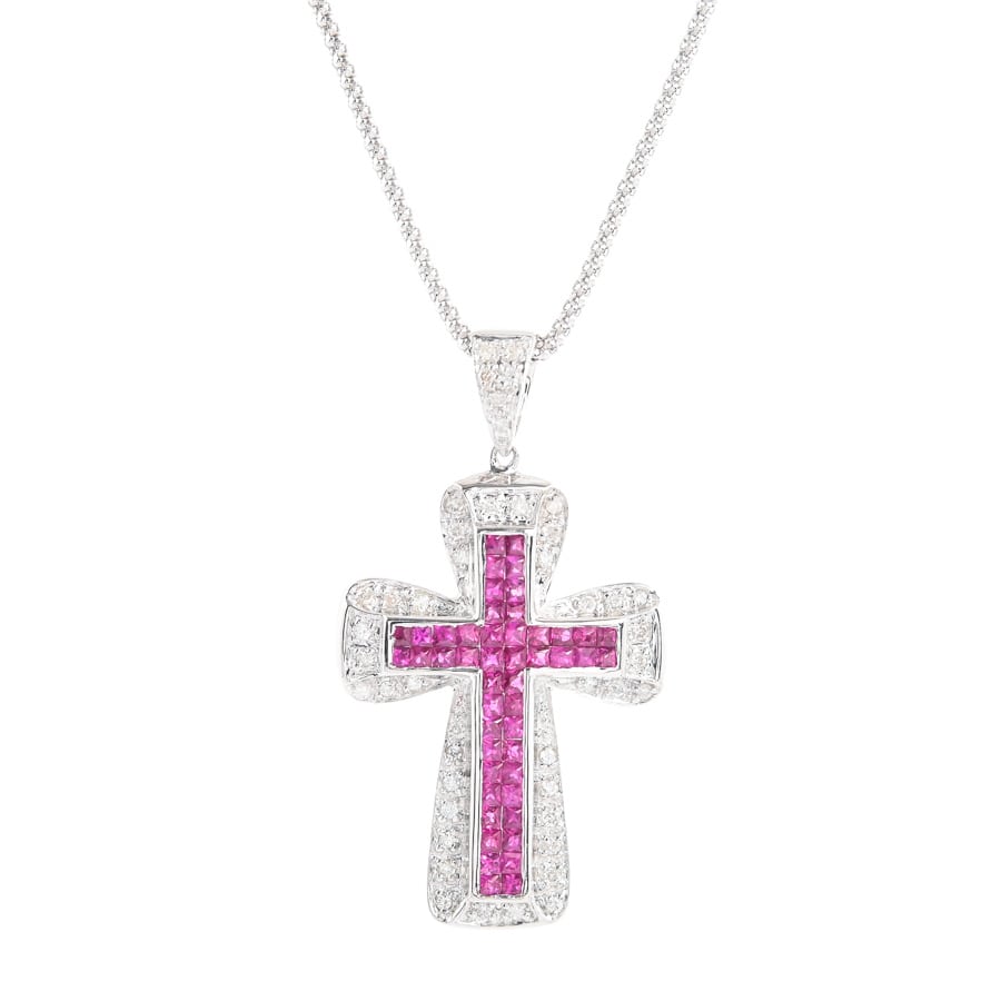 【中古A品】  ノンブランドジュエリー クロス   K18ホワイトゴールド 横浜関内店