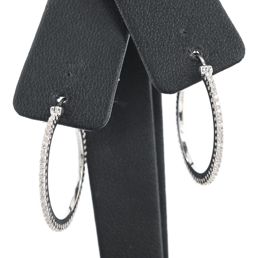 【中古A品】  ノンブランドジュエリー フープ   K18ホワイトゴールド 横浜関内店