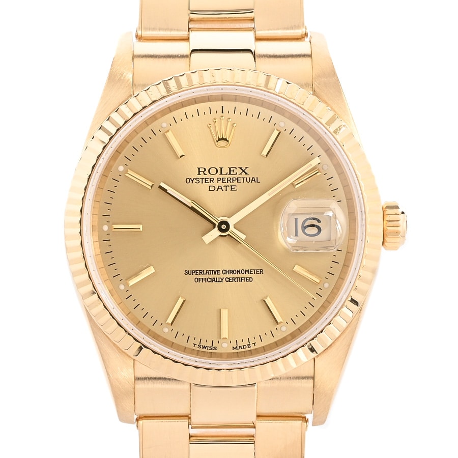 【中古A品】  ロレックス オイスターパーペチュアルデイト  15238 イエローゴールド 新宿歌舞伎町店