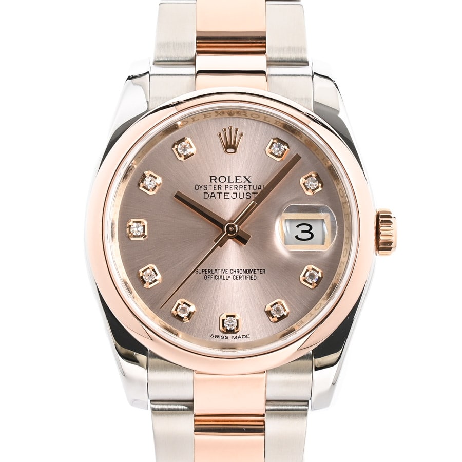 【中古A品】  ロレックス デイトジャスト  116201G ステンレス/ピンクゴールド 銀座