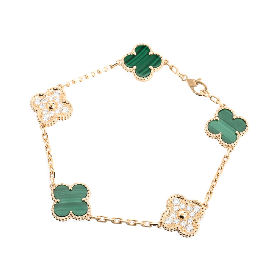 【中古A品】  ヴァンクリーフアーペル ヴィンテージアルハンブラ  VCARO7GQ00 K18イエローゴールド 横浜関内店