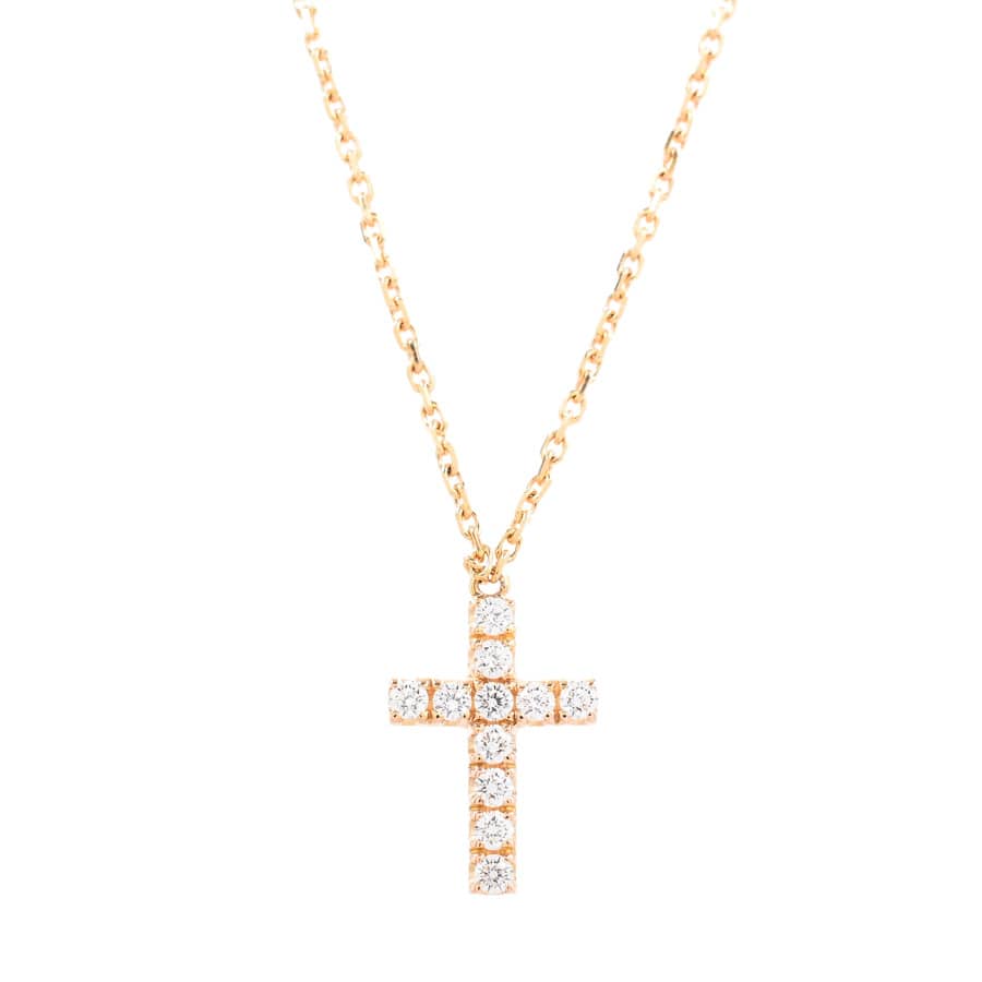 【中古A品】  カルティエ シンボルクロス   K18ピンクゴールド 元町本店