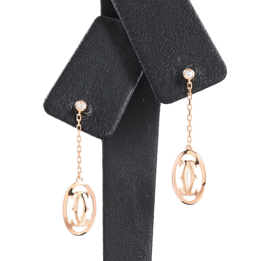 【中古A品】  カルティエ ロゴドゥーブルC   K18ピンクゴールド 新宿歌舞伎町店