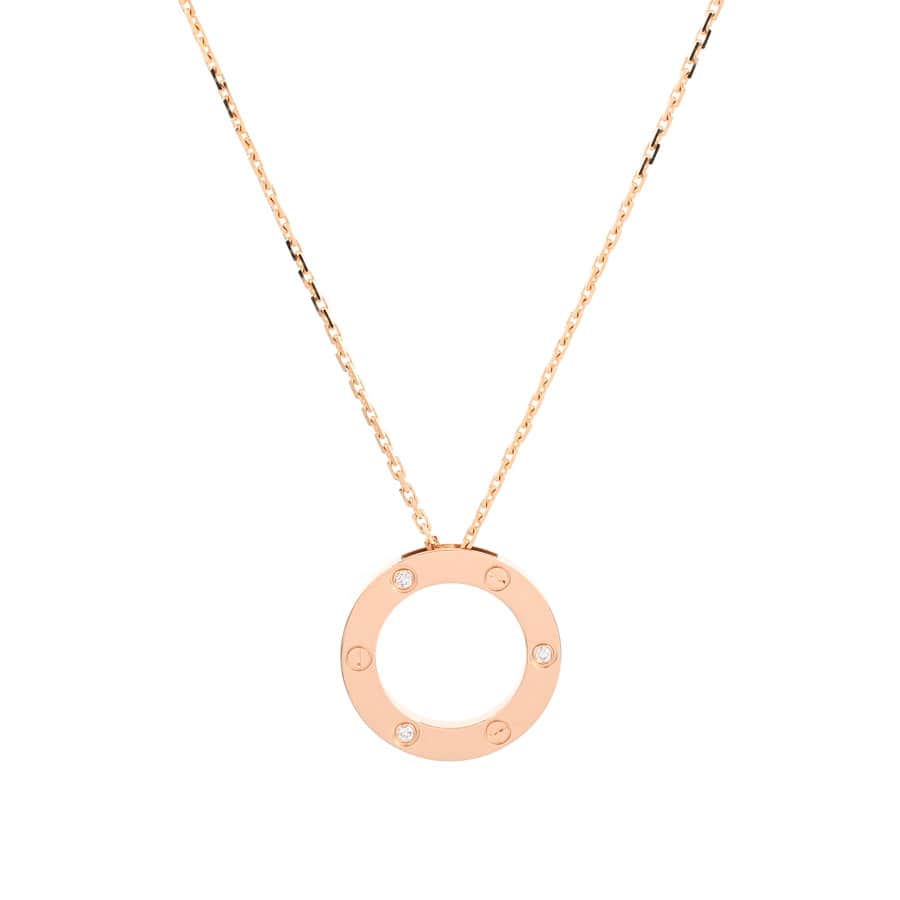 【中古A品】  カルティエ ラブサークル  B7014700 K18ピンクゴールド 銀座