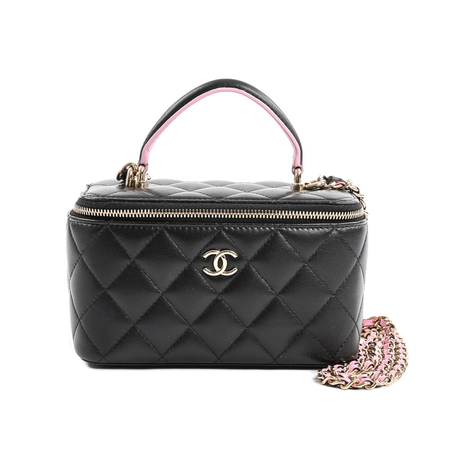 【中古A品】  シャネル ミニヴァニティチェーンショルダーバッグ  AP2199 ラムスキン 横浜関内店