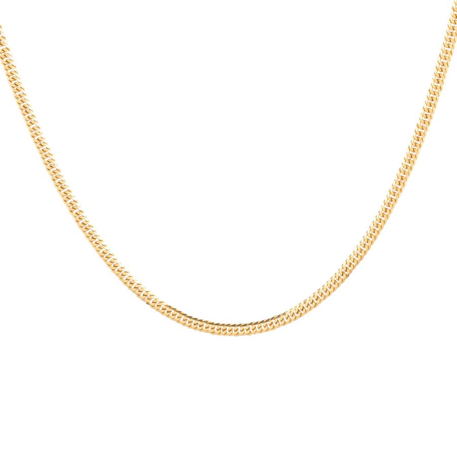 【中古A品】  ノンブランドジュエリー 喜平ネックレス 6面ダブル 10.1g   K18YG THE YOKOHAMA FRONT