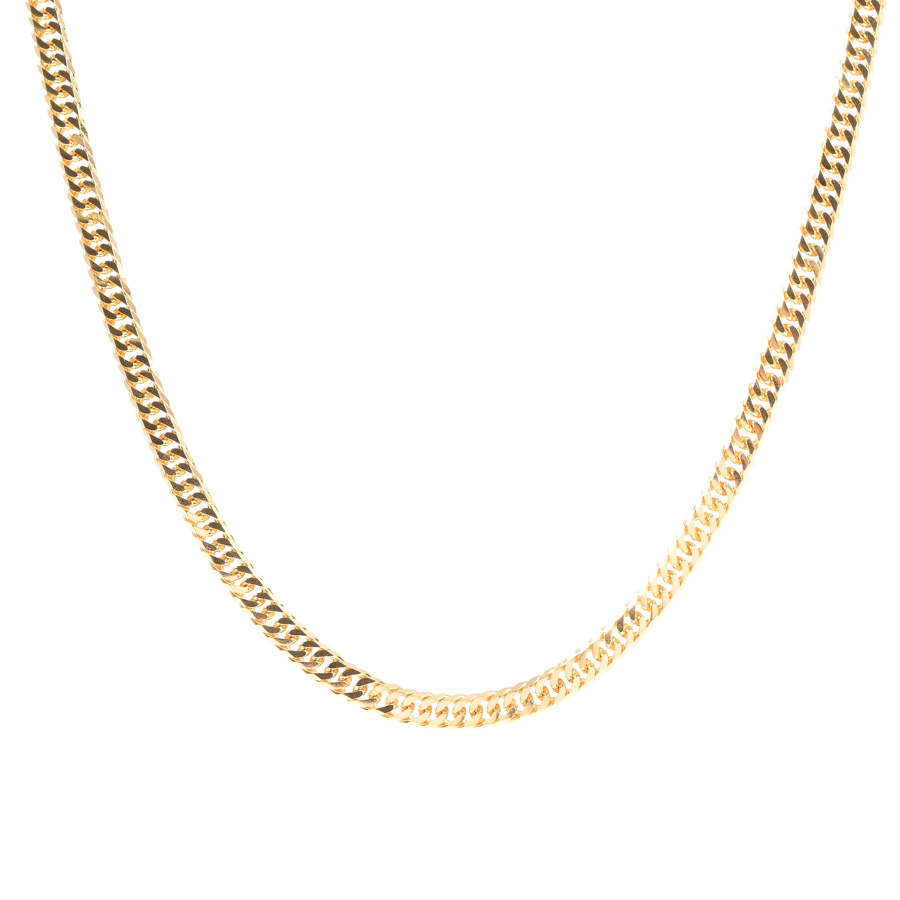 【中古A品】  ノンブランドジュエリー 喜平ネックレス 6面ダブル 30.2g   K18YG 銀座