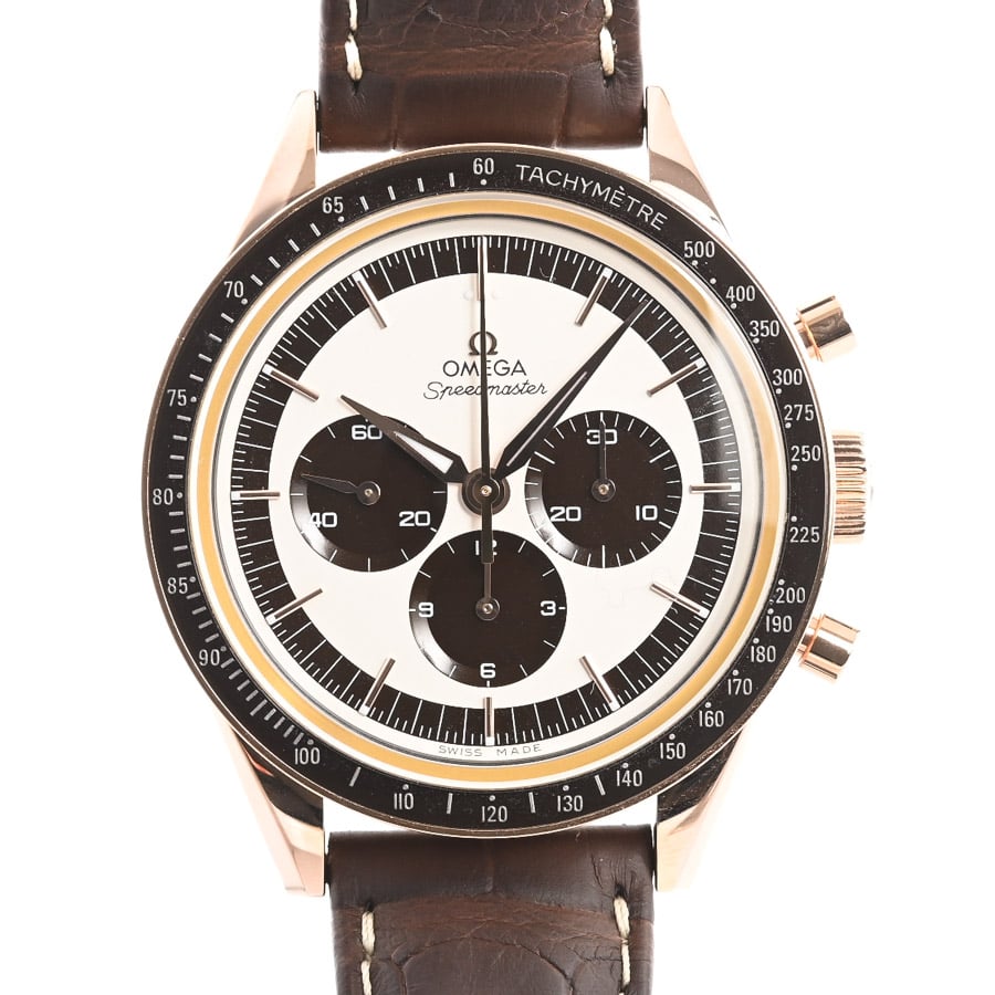 【中古A品】  オメガ スピードマスター ムーンウォッチ ファーストオメガ イン スペース  311.63.40.30.02.001 ピンクゴールド 横浜関内店