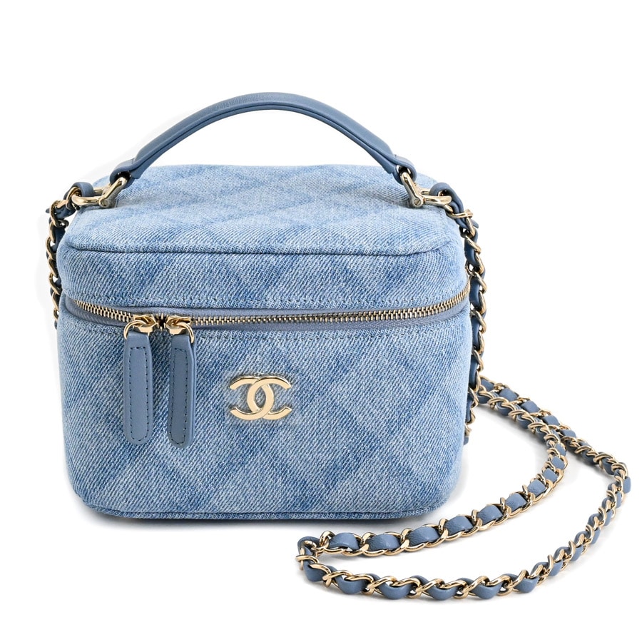 【中古SA品】  シャネル スモールヴァニティチェーンショルダーバッグ  AS3171 デニム 新宿歌舞伎町店