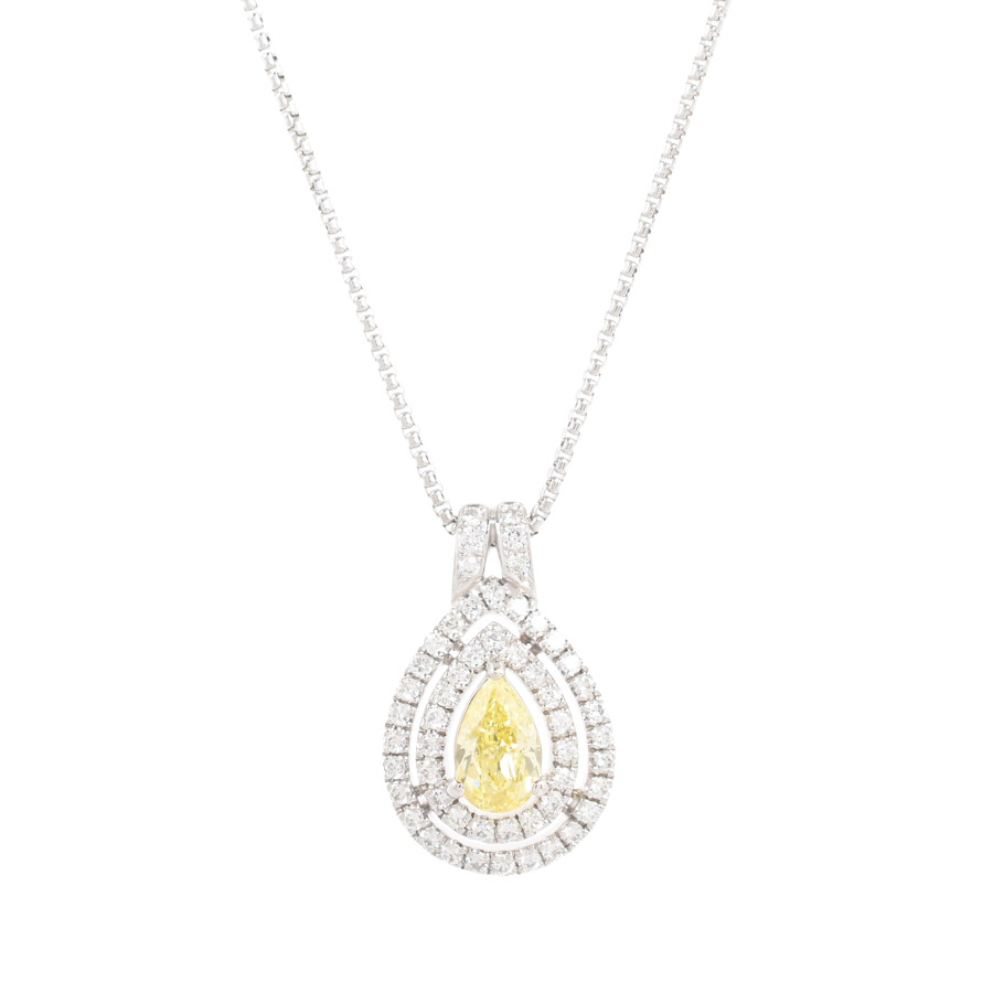 【中古A品】  ノンブランドジュエリー ダイヤ ネックレス   プラチナ900/850 横浜関内店
