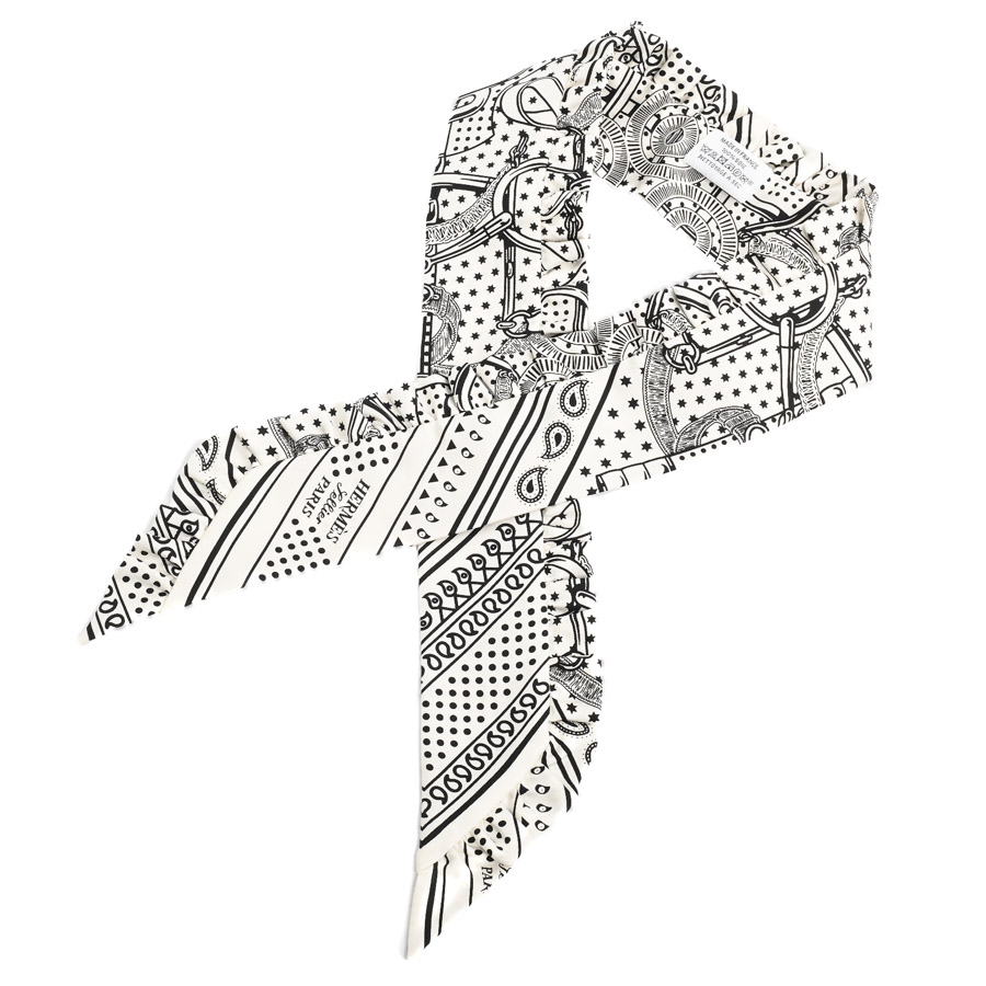 【中古A品】  エルメス ツイリーフリル   シルク 銀座