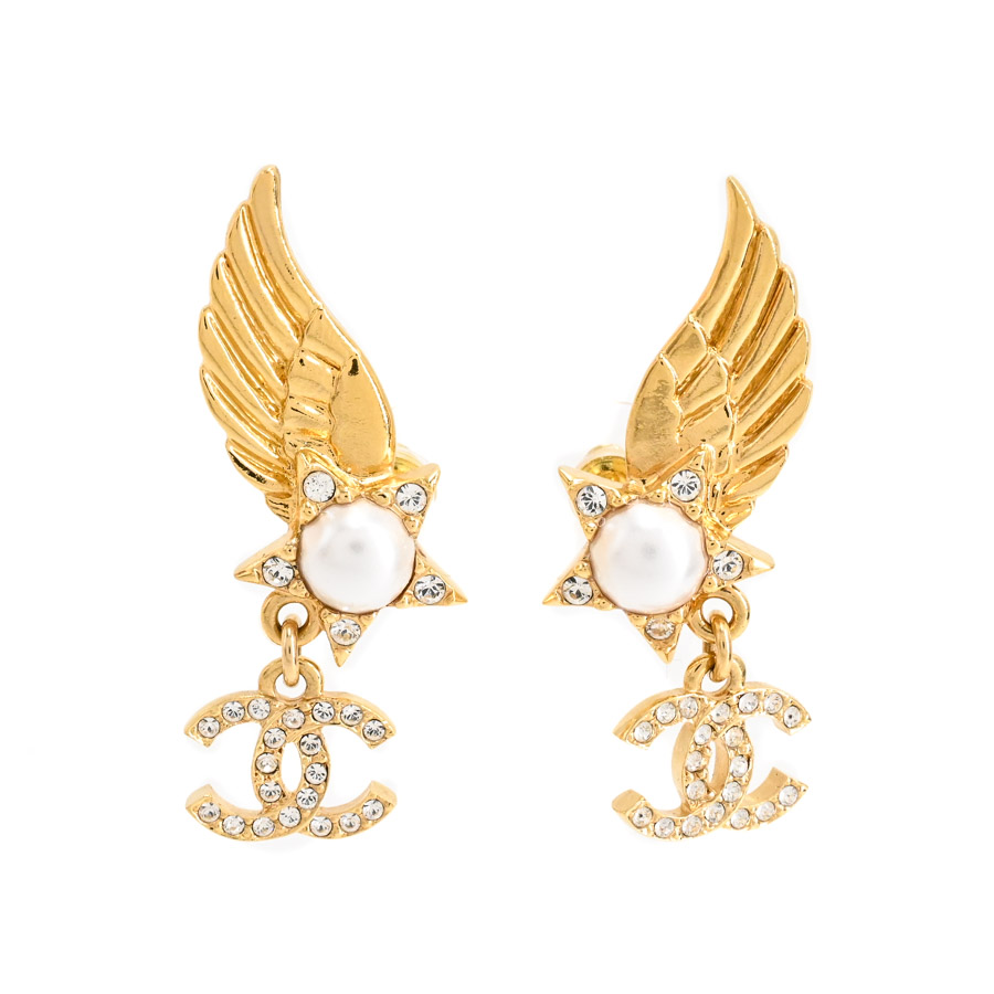 【中古A品】  シャネル ピアス  ABC656 ゴールドメッキ 横浜関内店