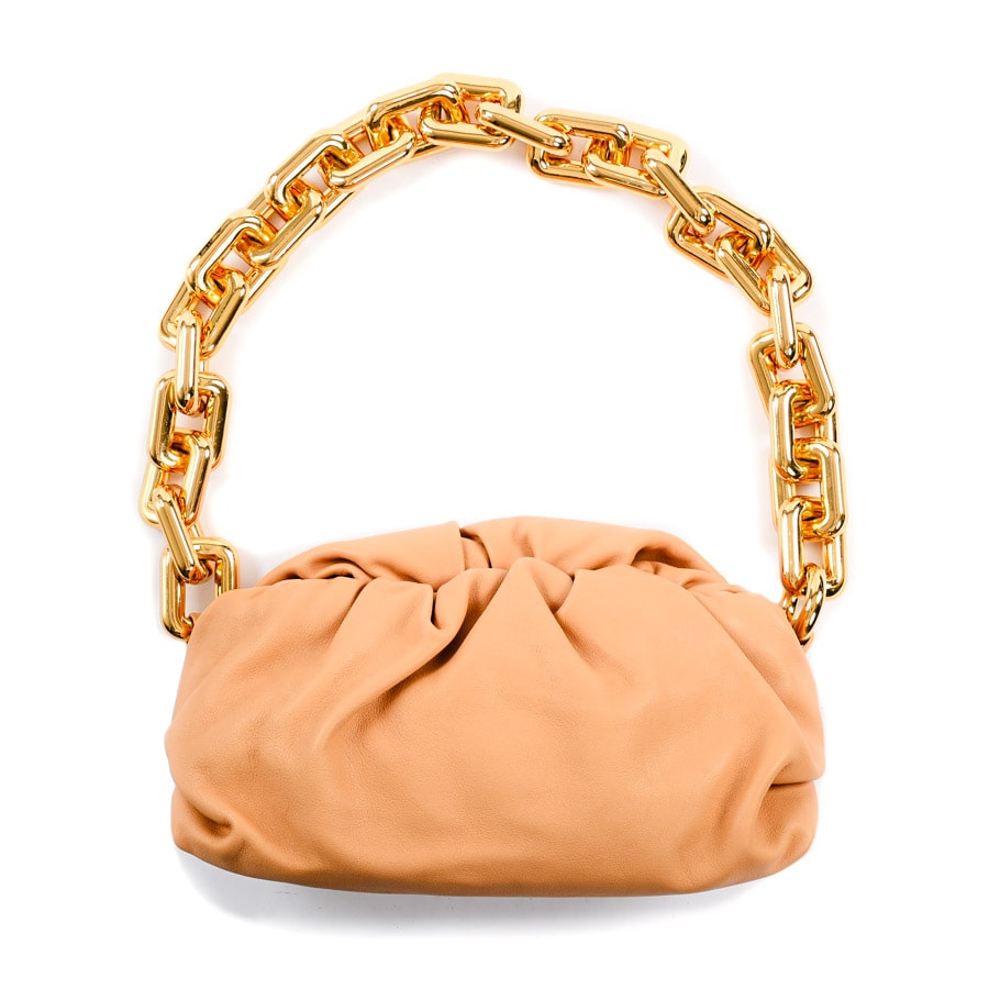 【中古A品】  ボッテガヴェネタ ザチェーンポーチ  620230 カーフ 元町本店