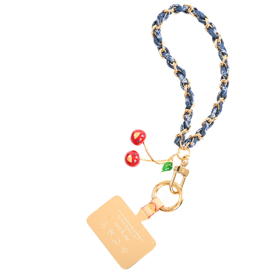 【中古A品】  ルイヴィトン LVxTMフォーンチャーム モノグラムデニム M02623  銀座