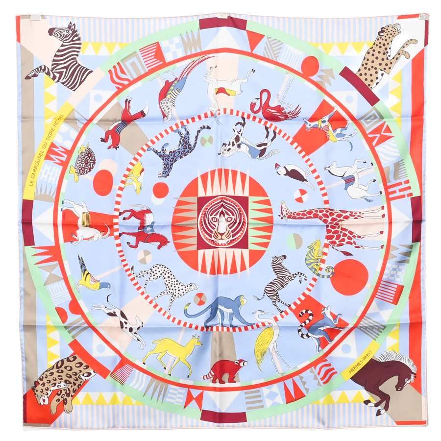 【中古SA品】  エルメス カレ90   シルク 銀座