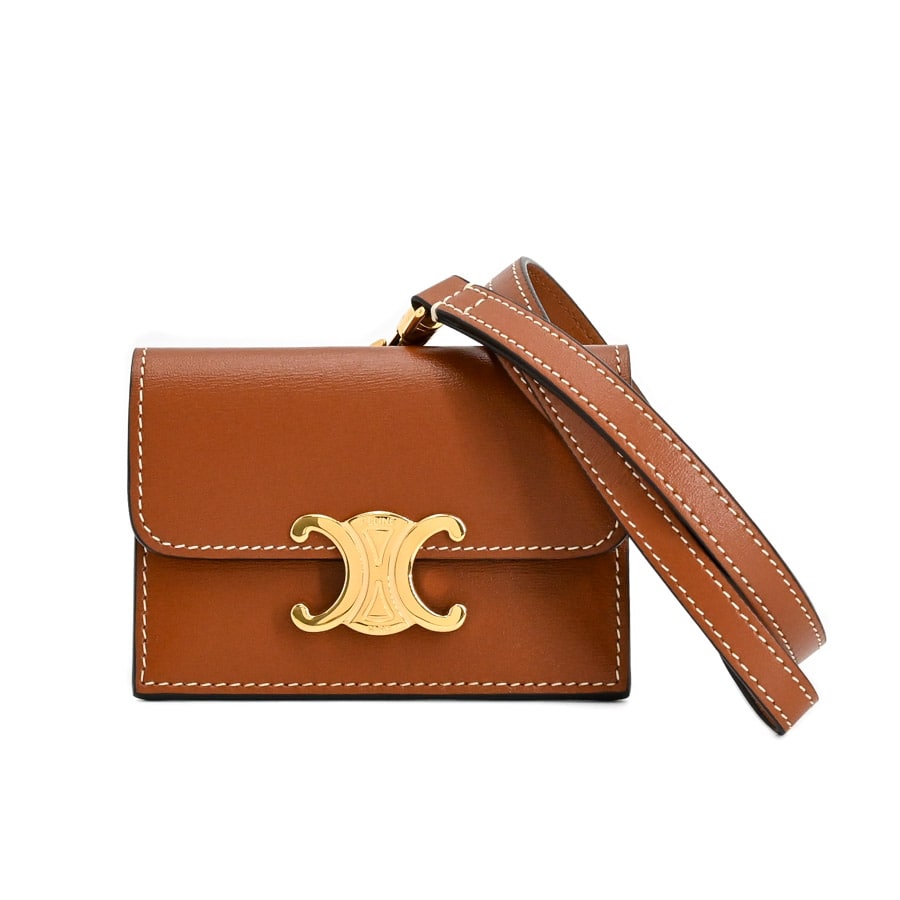 【未使用品】  セリーヌ カードホルダーネックストラップ  1GL083 カーフ 新宿歌舞伎町店