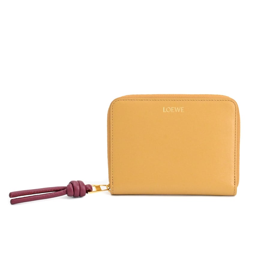 【中古A品】  ロエベ ノットコンパクトジップアラウンドウォレット  CEM1CWZX01 カーフ 元町本店