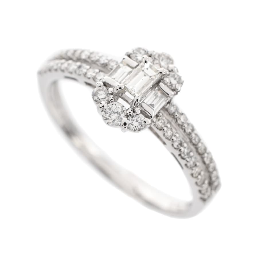 【中古A品】  ノンブランドジュエリー ダイヤ リング   プラチナ900 元町本店