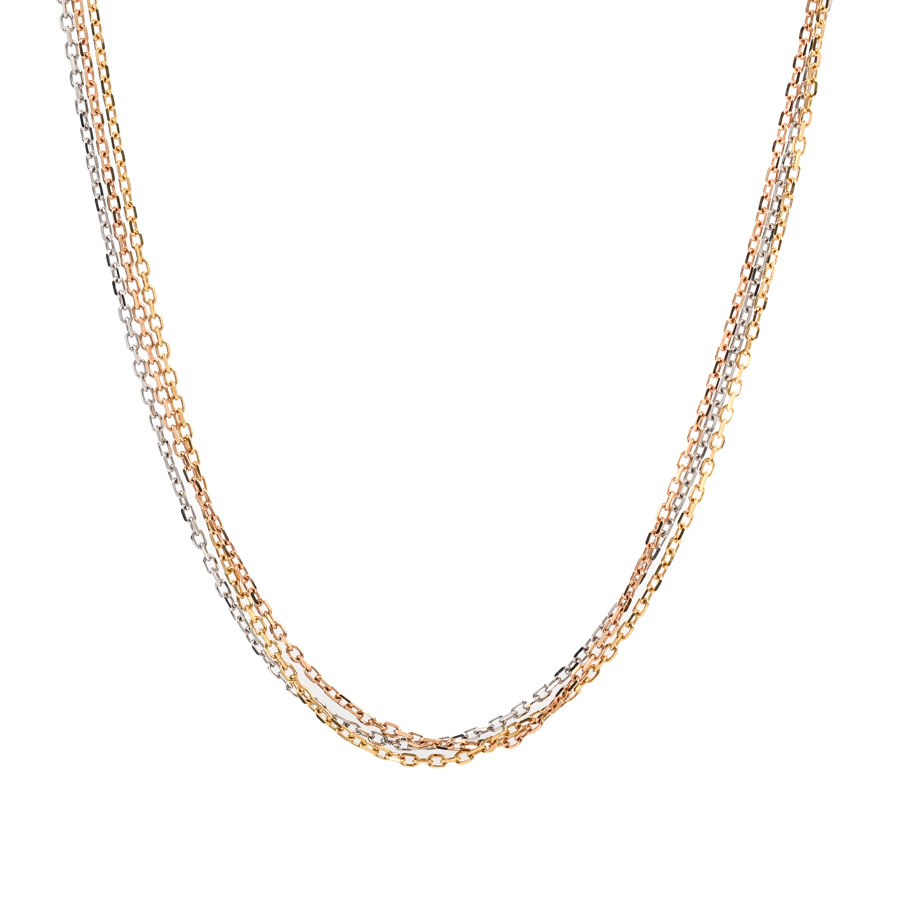 【中古A品】  カルティエ トリニティ スリーカラーチェーン  B7058800 K18YWP 新宿歌舞伎町店