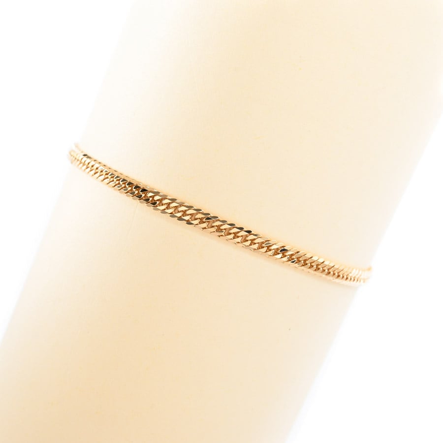 【中古A品】  ノンブランドジュエリー 喜平ブレスレット 6面ダブル 5.2g   K18YG 横浜関内店