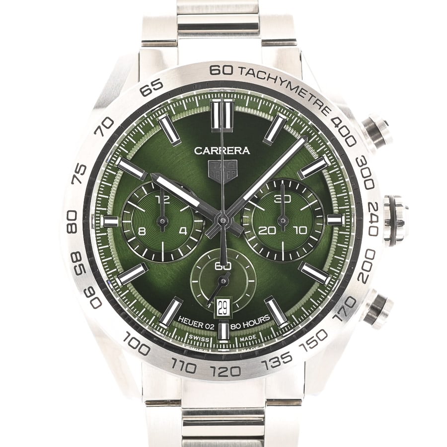 【中古A品】  タグホイヤー カレラ キャリバー ホイヤー02 スポーツクロノグラフ  CBN2A10.BA0643 ステンレス 横浜関内店