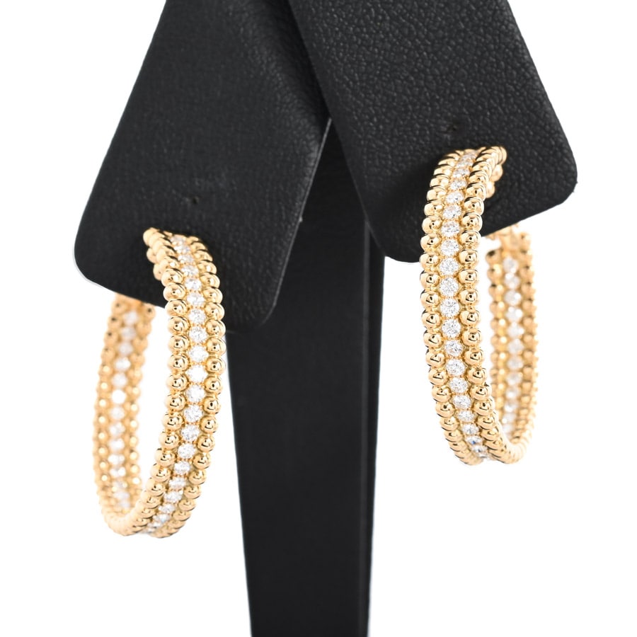 【中古A品】  ヴァンクリーフアーペル ペルレ フープ  VCARO3YF00 K18イエローゴールド 横浜関内店