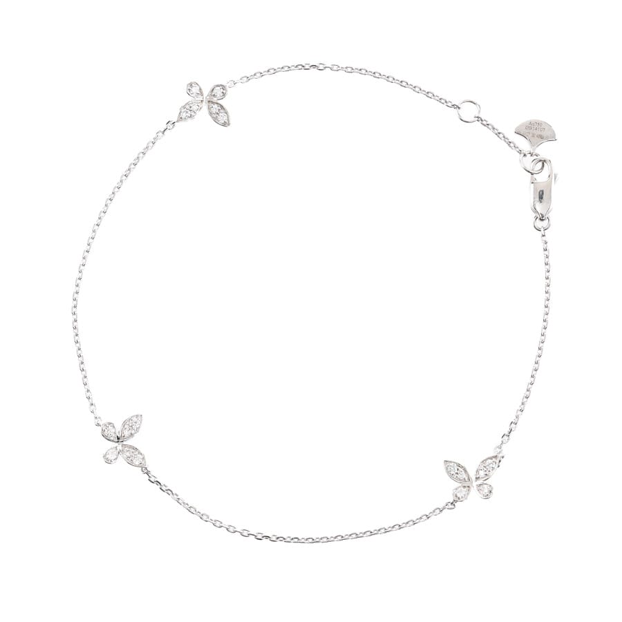 【中古A品】  グラフ パヴェバタフライ プティ  RGB576 K18ホワイトゴールド 元町本店