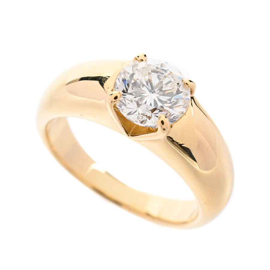 【中古A品】  ケイウノ ダイヤ リング   K18イエローゴールド THE YOKOHAMA FRONT