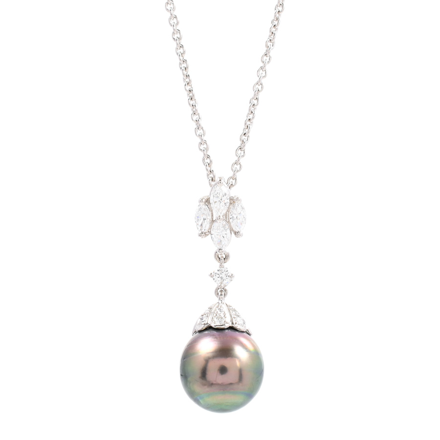 【中古A品】  クィーン パール ネックレス   Pt950 横浜関内店